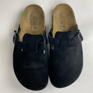 Betula Birkenstock slip on suede mule sandals sz40